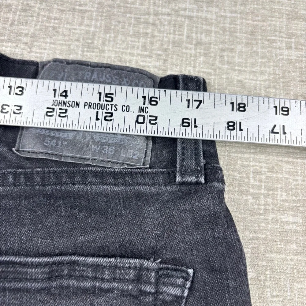 Levis 541 Mens 36x32 Light Distress Jeans Thigh Fade ** Vintage Style ** Denim